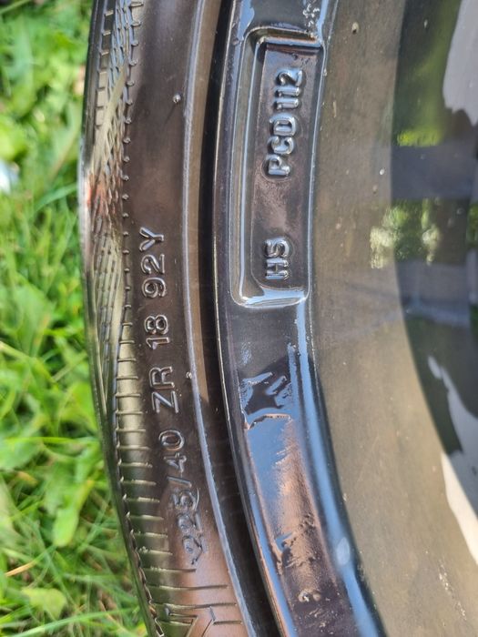 Vand jante Aez 5x112 R18+cauciucuri de vara 225/40/18