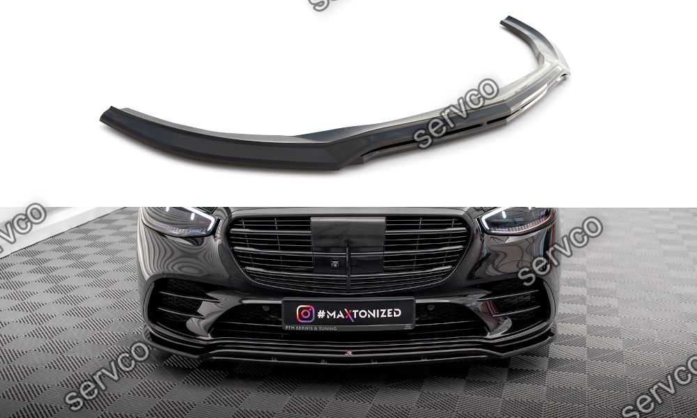 Prelungire lip bara fata Mercedes Benz S Class W223 pachet AMG Line 2020- v1