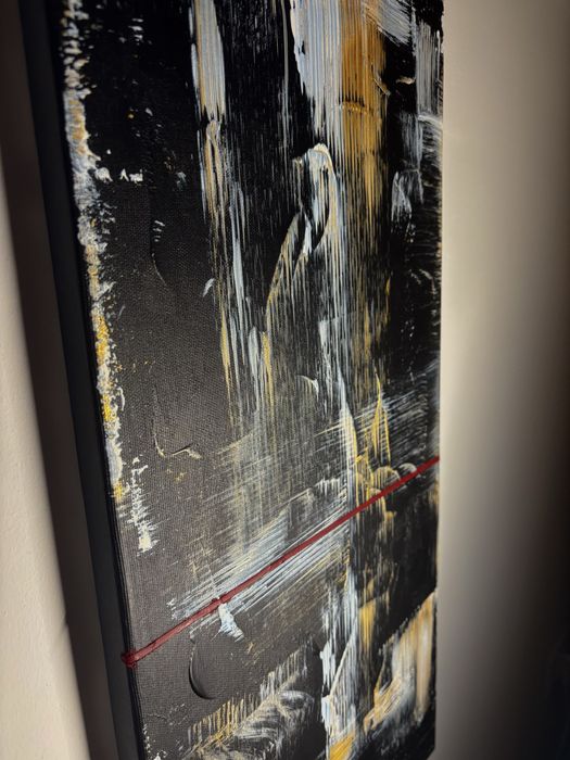 WHY – triptic abstract acrilic pe pânză