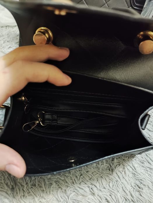 Сумка тройка черная