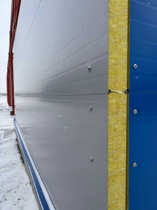 Сэндвич панели для ангаров складов цехов быстро