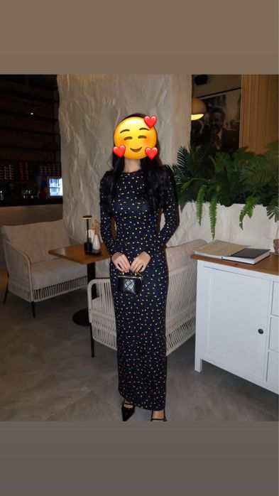 Длинное платье из бамбука