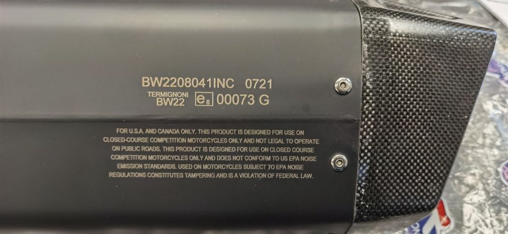 Termignoni TITANIUM BLACK за BMW r1200gs / r1250gs