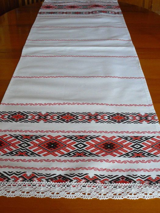 Памучни покривки с мотиви на българска бродерия - печат