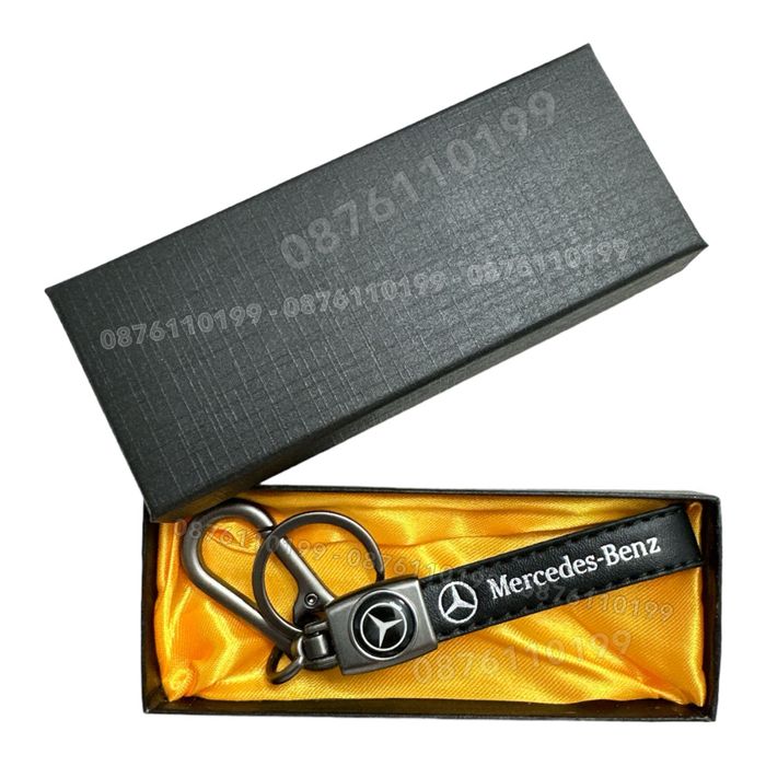 Луксозен кожен ключодържател Mercedes-Benz в кутия