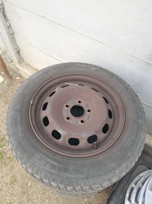Vând jante tabla 15"- 5x108  Ford Focus 2