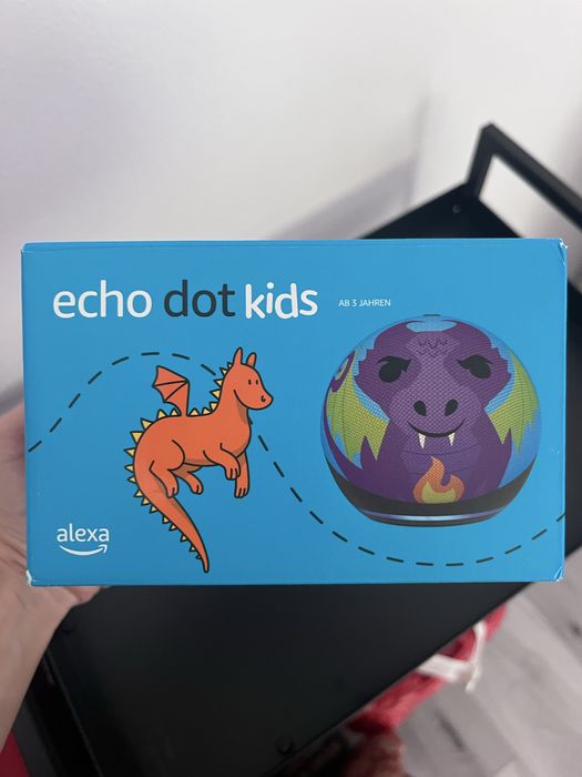 Boxa inteligenta Amazon Echo Dot 5 cu design Dragon