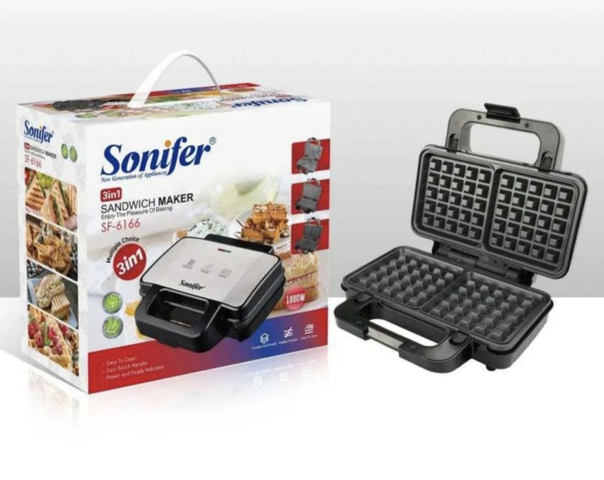 Супер. Тостер 3в1 средний размер,  Sonifer & Gipfel, Тостр, toster

Ко