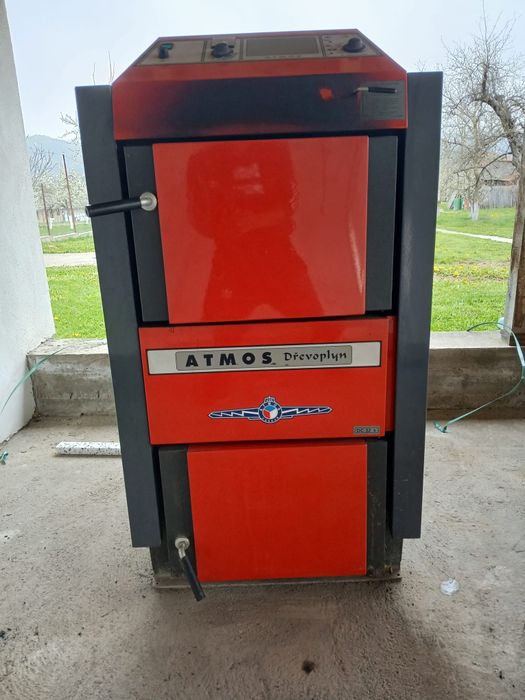 Se vinde centrala termica Atmos 35kw cu gazeificare + accesorii
