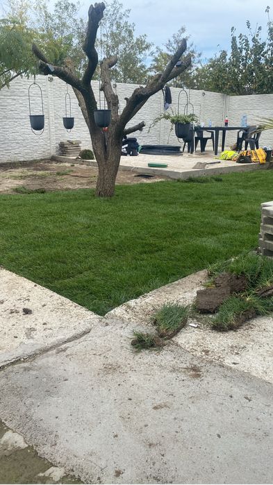 Gazon rulou si sistem de irigare