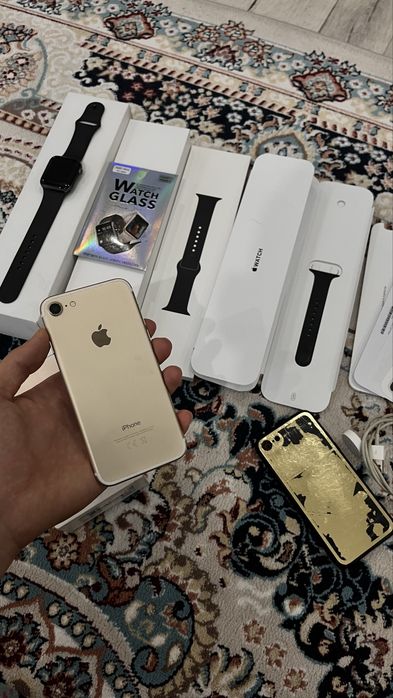 iPhone 7 и Apple watch 4 series 44 мм