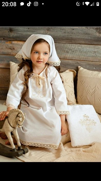 Крестильный наряд, рубашка для крещения