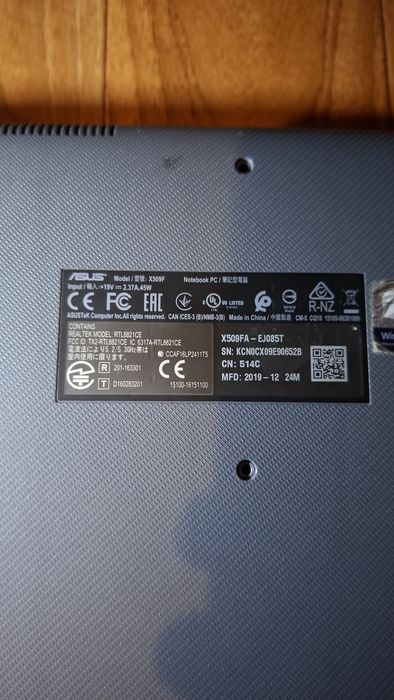 Asus Notebook X509F