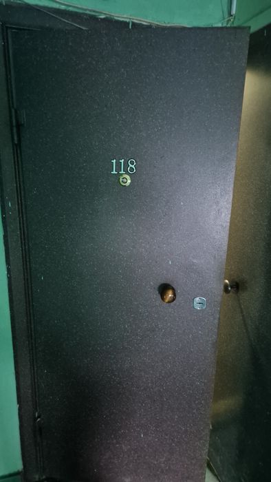 Входная дверь двойная.