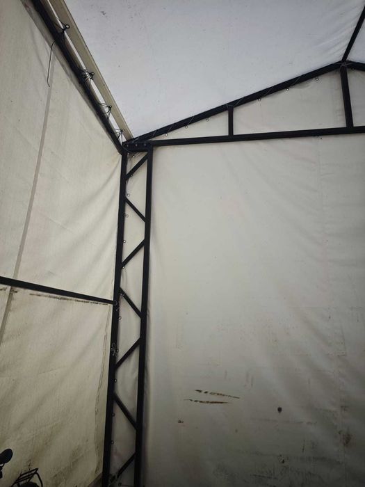 Structura metalica acoperita cu membrana PVC 900g/mp, 15 x 5.6 x 4m