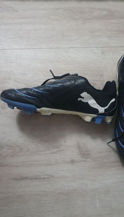 Ghete cu crampoane Puma Powercat 2.10 din piele naturala de vitel