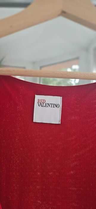 RED VALENTINO Tango/Flamenco Cocktail rochie roșie -Valentino Garavani