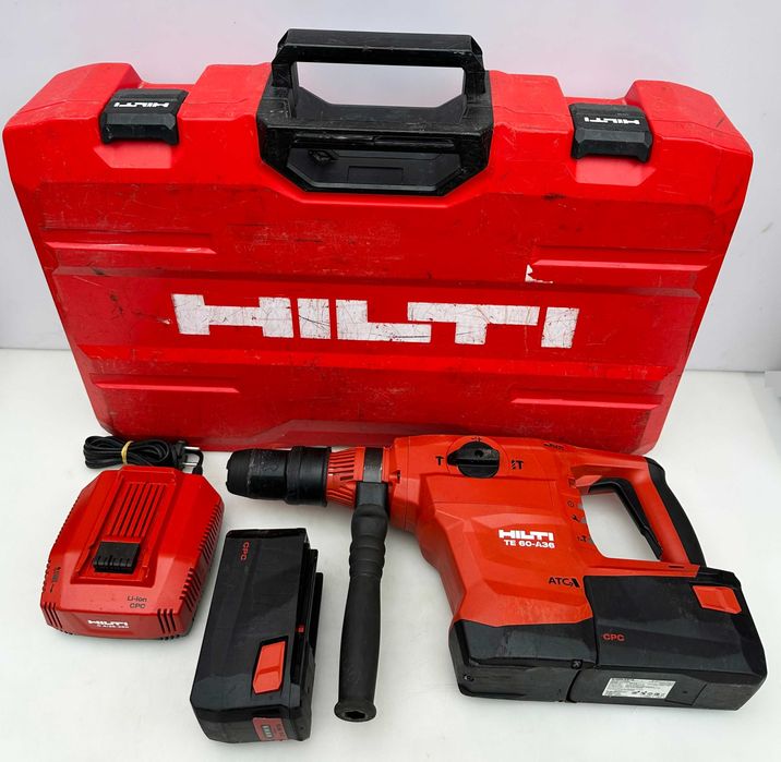 Hilti TE 60-A36 ATC 2x36V 9.0A -Акумулаторен комбиниран къртач SDS MAX