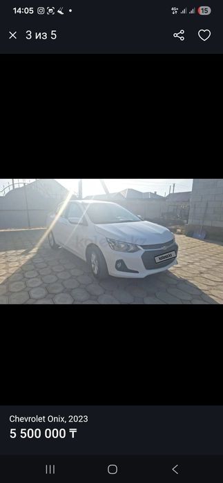 Пподам Шевроле оникс