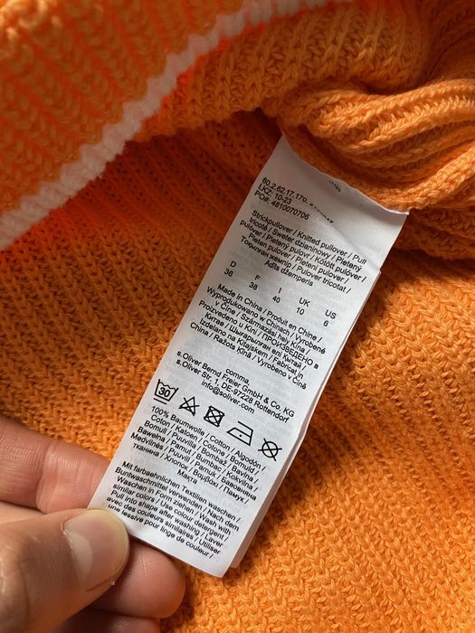 pulover comma portocaliu