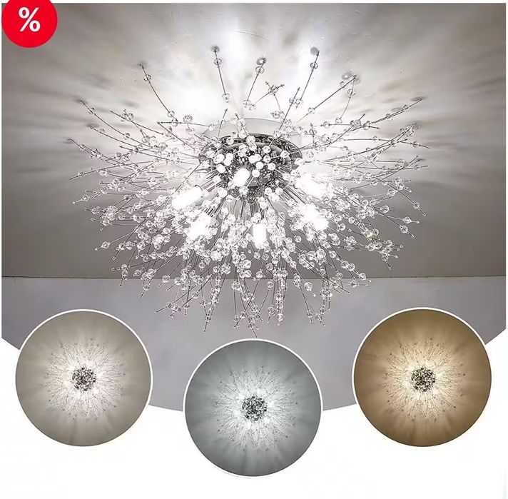 Plafoniera Candelabru Modern din Cristal Plafoniera LED G9/E14