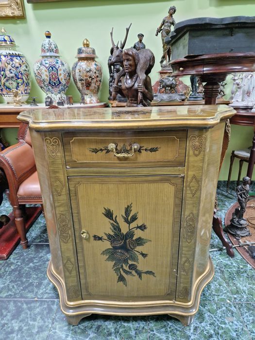 Уникален антикварен холандски скрин комод - Японски череша