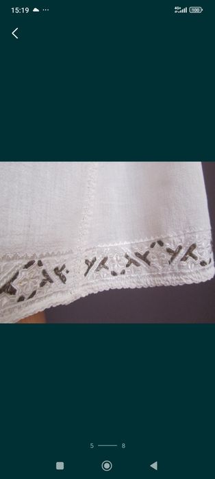 Ie de mire/ Cămașă tradițională de mire cu fir metalic