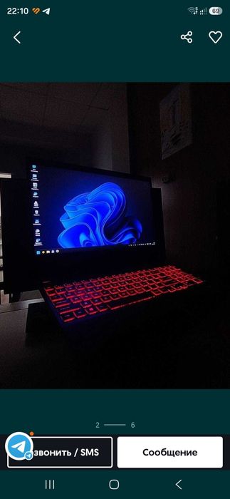Срочно продам игровой ноутбук HP omen core i7