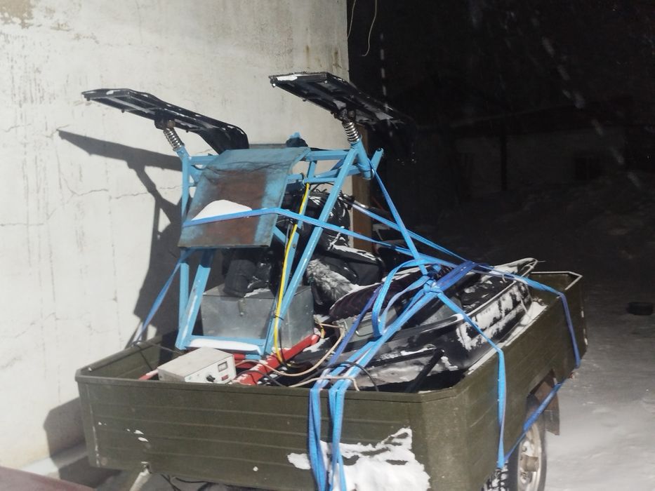 Складной Снегоход/мотобуксировщик