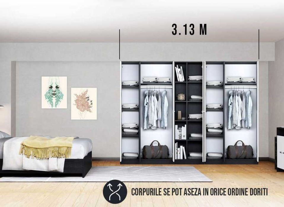Dressing 3.13m / Dulap Dormitor Mario