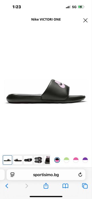 Дамски оригинални чехли nike ‼️