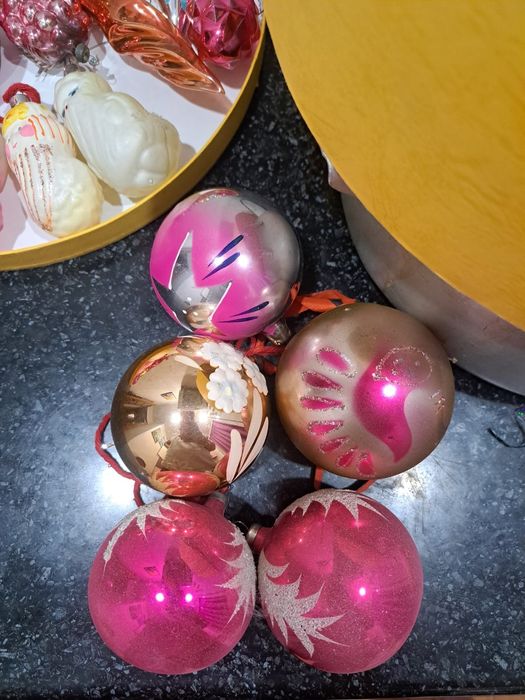 Елочные игрушки стеклянные