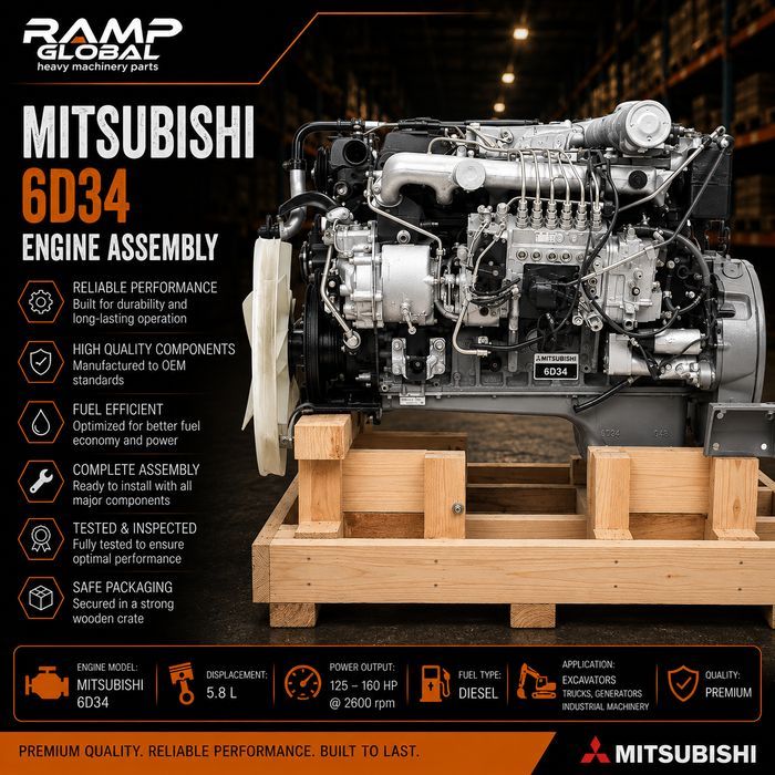 Двигатель Mitsubishi 6D34