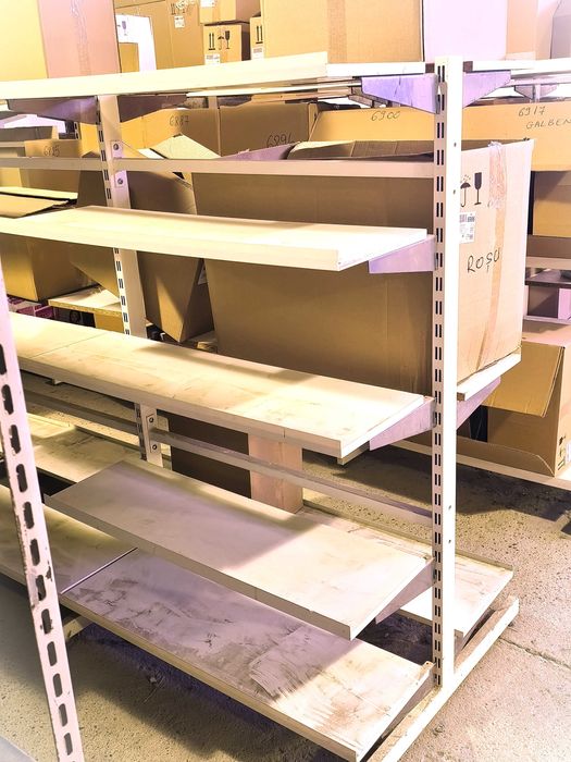 Rafturi magazin tip gondola, modulabile, stare buna, 150 x 85 x 100 cm