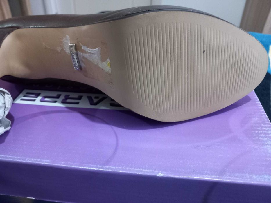 Pantofi piele, marine 39 , confortabili