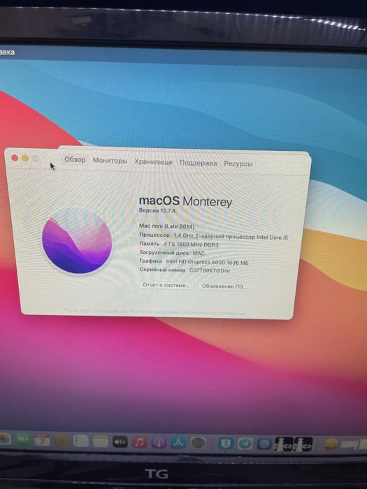 Mini mac i5 holati yaxshi