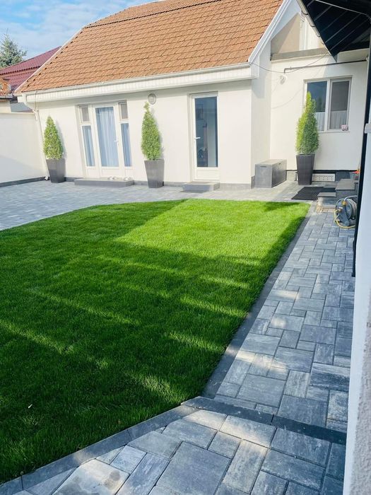 Livram la domiciliu - Gazon Rulou ( rulouri de gazon ) Calitate extra premium, pamamt vegetal.