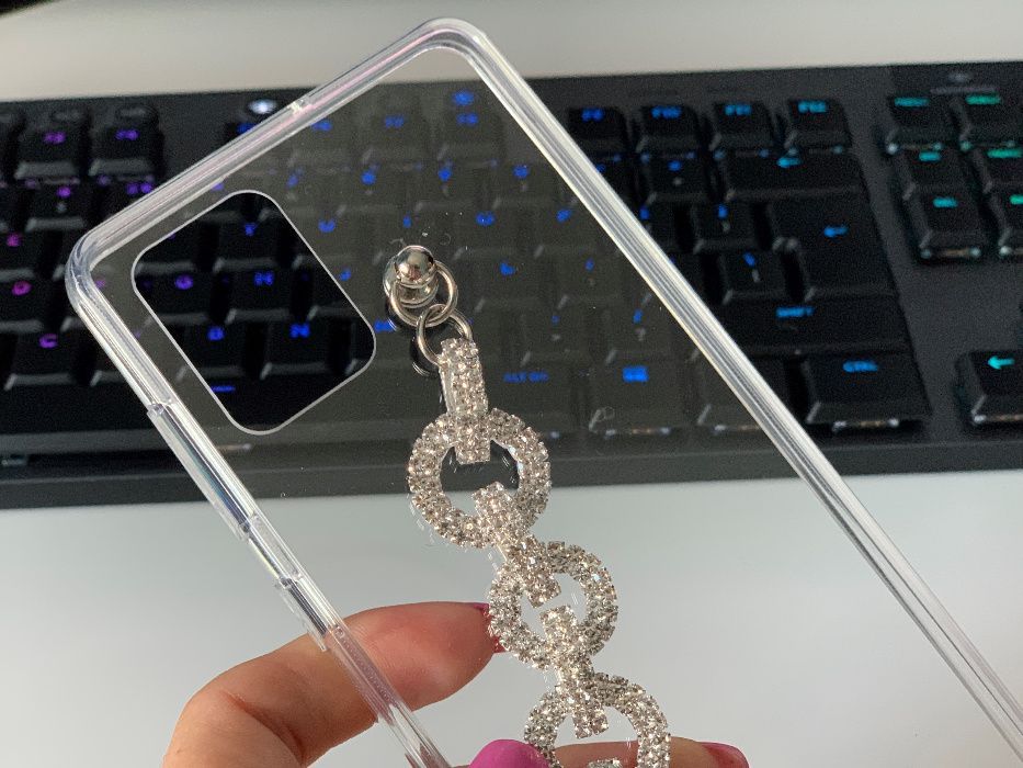 Husa cu bratara de mana si pietricele Samsung Galaxy S9, S9+, S9 Plus