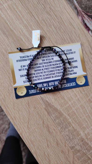 Brățară hand made aur 14 k