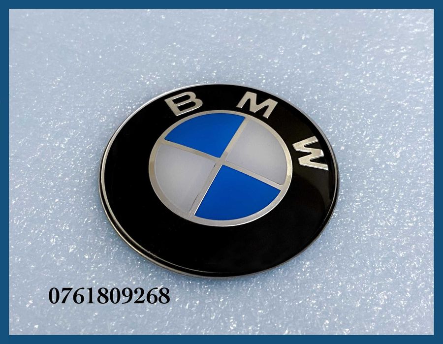 Emblema volan / logo autoadeziv BMW 45mm - seria 1 / 3 / 5 / 7 / X1 / X3 / X5 / X6