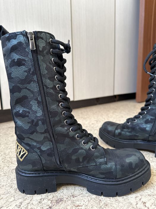 Кубинки Military - естествена кожа