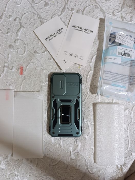 Удароустойчив кейс за galaxy s23 с 2 протектора в комплектам