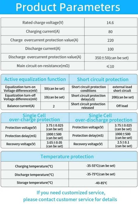 BMS БМС 12V 24V LIFEPO4 4S 100A 200A с Bluetooth