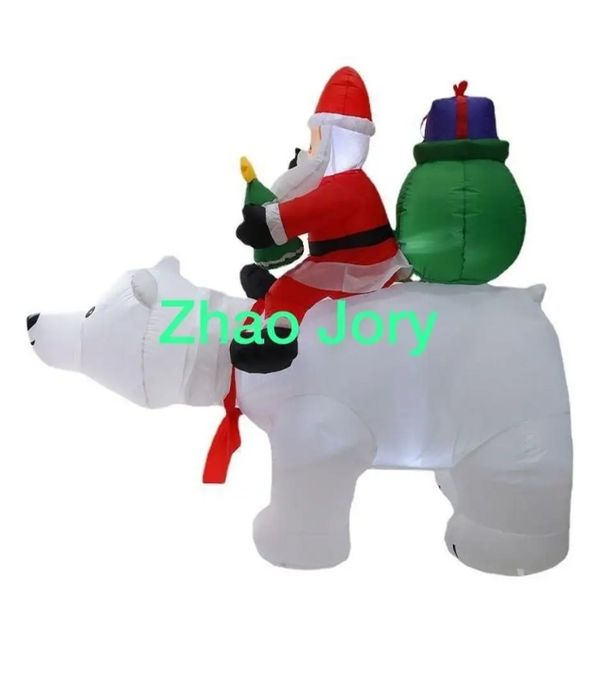 Надувной Медведь Дед мороз Реклама Новый год