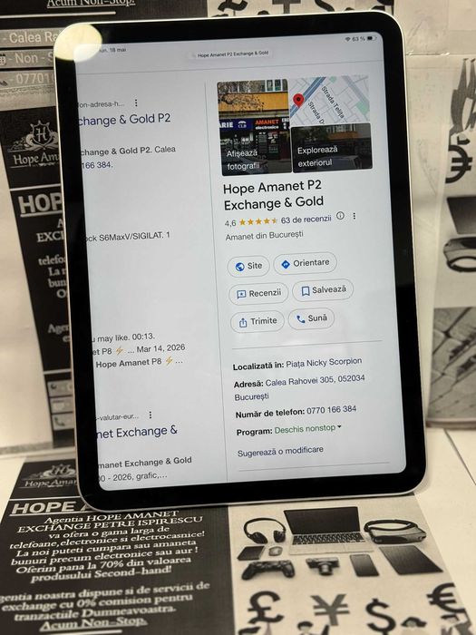 Hope Amanet P2- IPAD A16 / 128GB/ 100% / 15 CICL