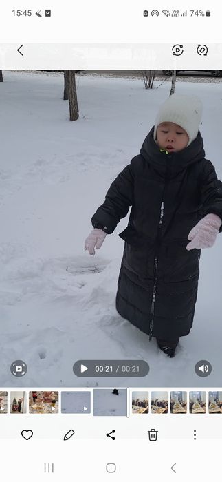 Продам ботинки для девочки зимние.