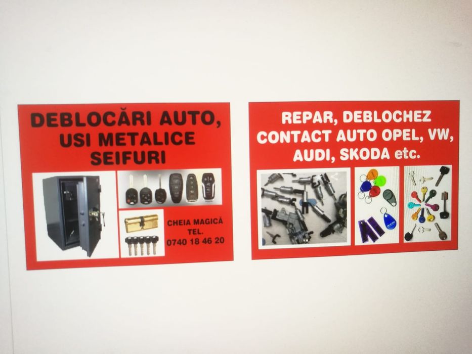 Lacatus Deblocari Usi metalice , Auto si seife ( case de bani )