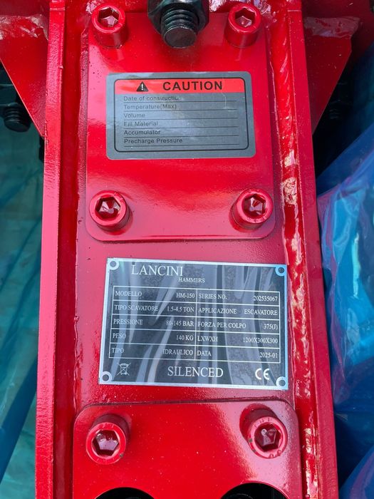 Хидравличен чук LANCINI за мини багер от 1.5т до 4.5т