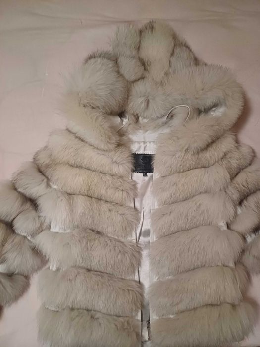 Палто от естествена кожа -лисица