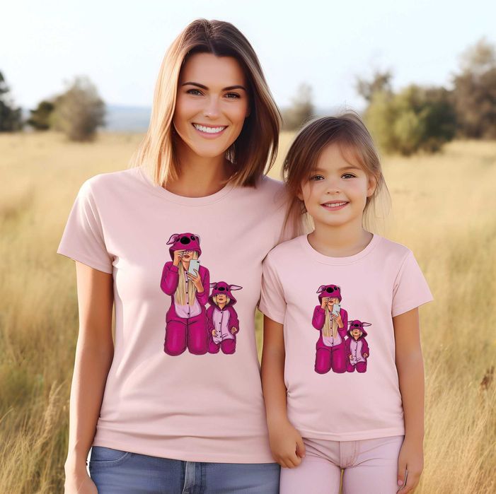 Нови Еднакви тениски Мама и Аз от 100% памук